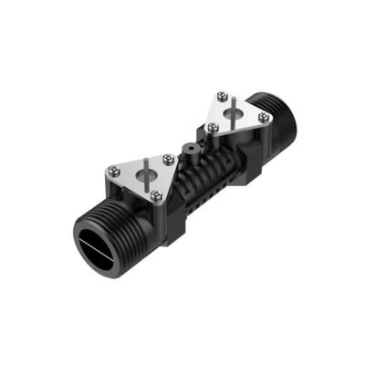 DN25 Transducer Flow Meter 1MHZ Ultrasonic Liquid Flow Transducer With Pipe