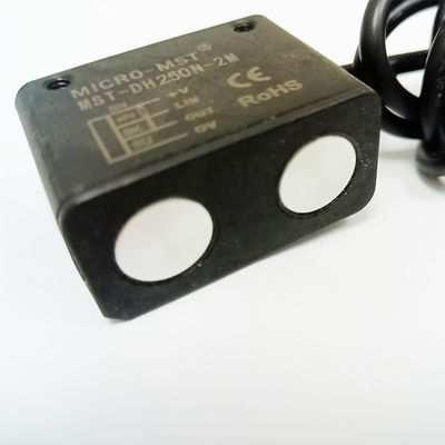 NPN Signal Output 24V Ultrasonic Range Finder Sensor 20 - 350mm Measuring Range