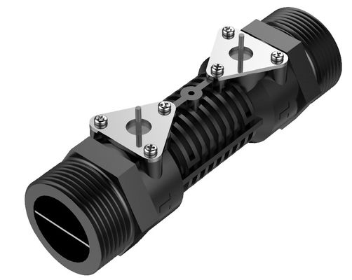DN25 Transducer Flow Meter 1MHZ Ultrasonic Liquid Flow Transducer With Pipe